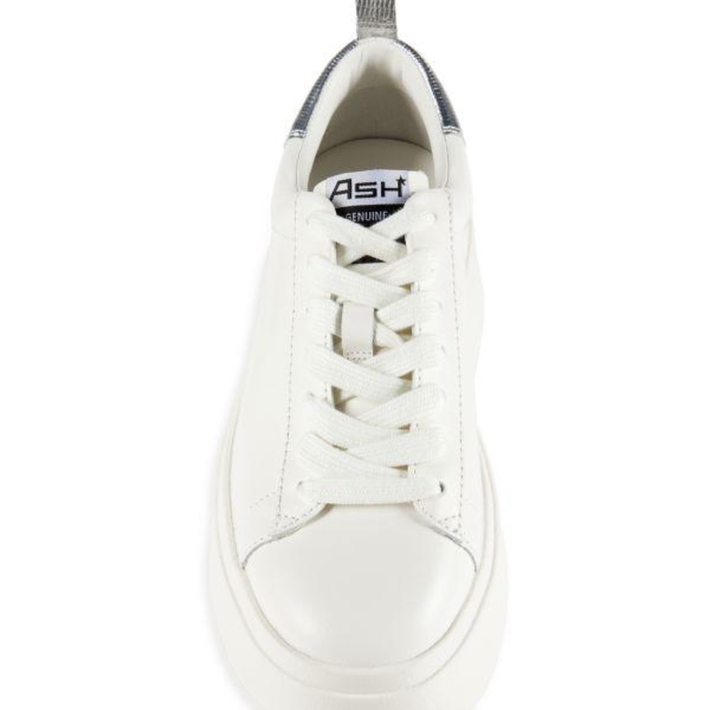 Ash platform low top sneakers - size 39 - White with silver back